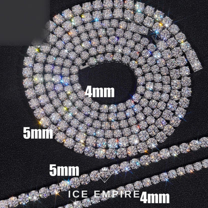 Iced Out Gold Plated Moissanite Cuban Chain