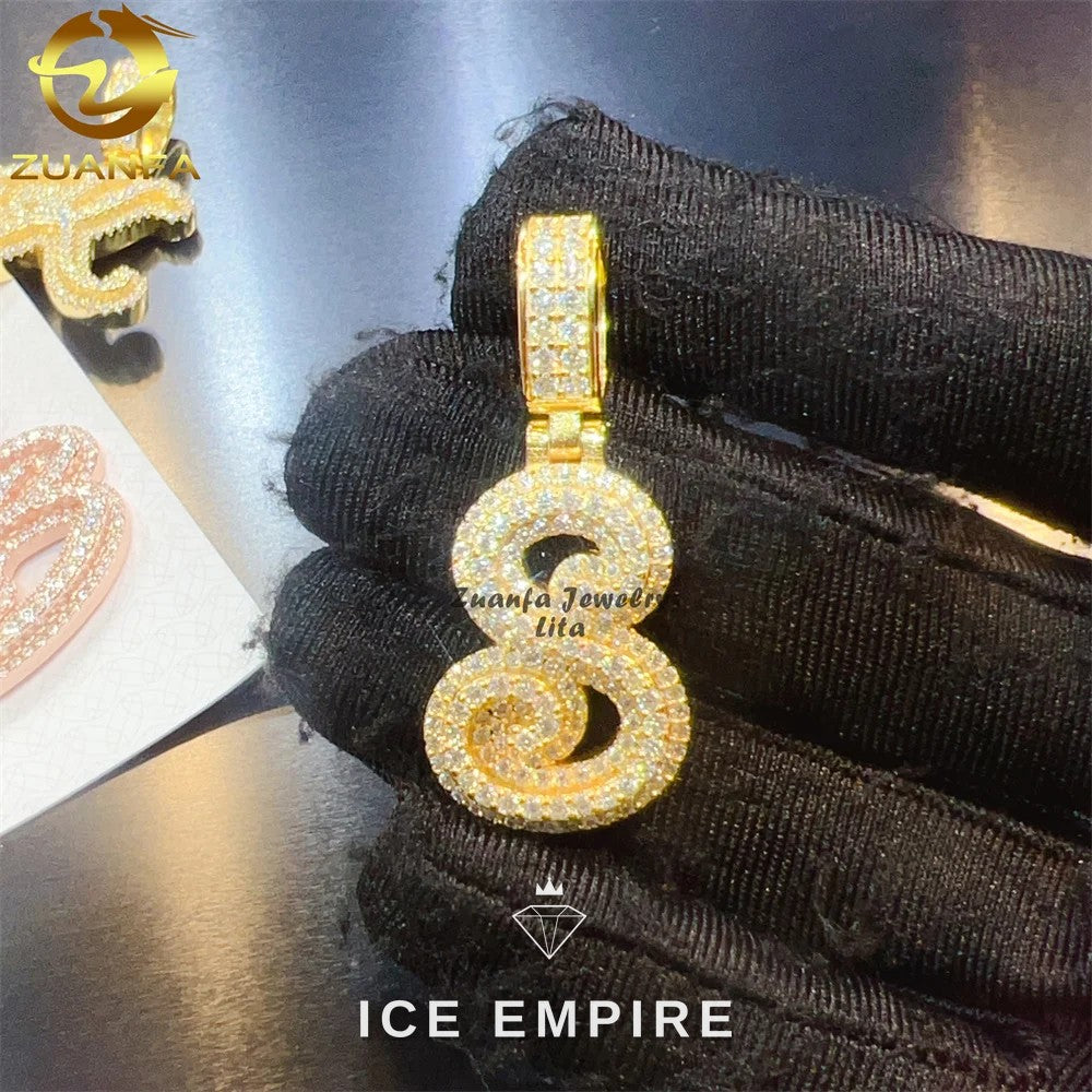 Iced Out 925 Silver Pendant