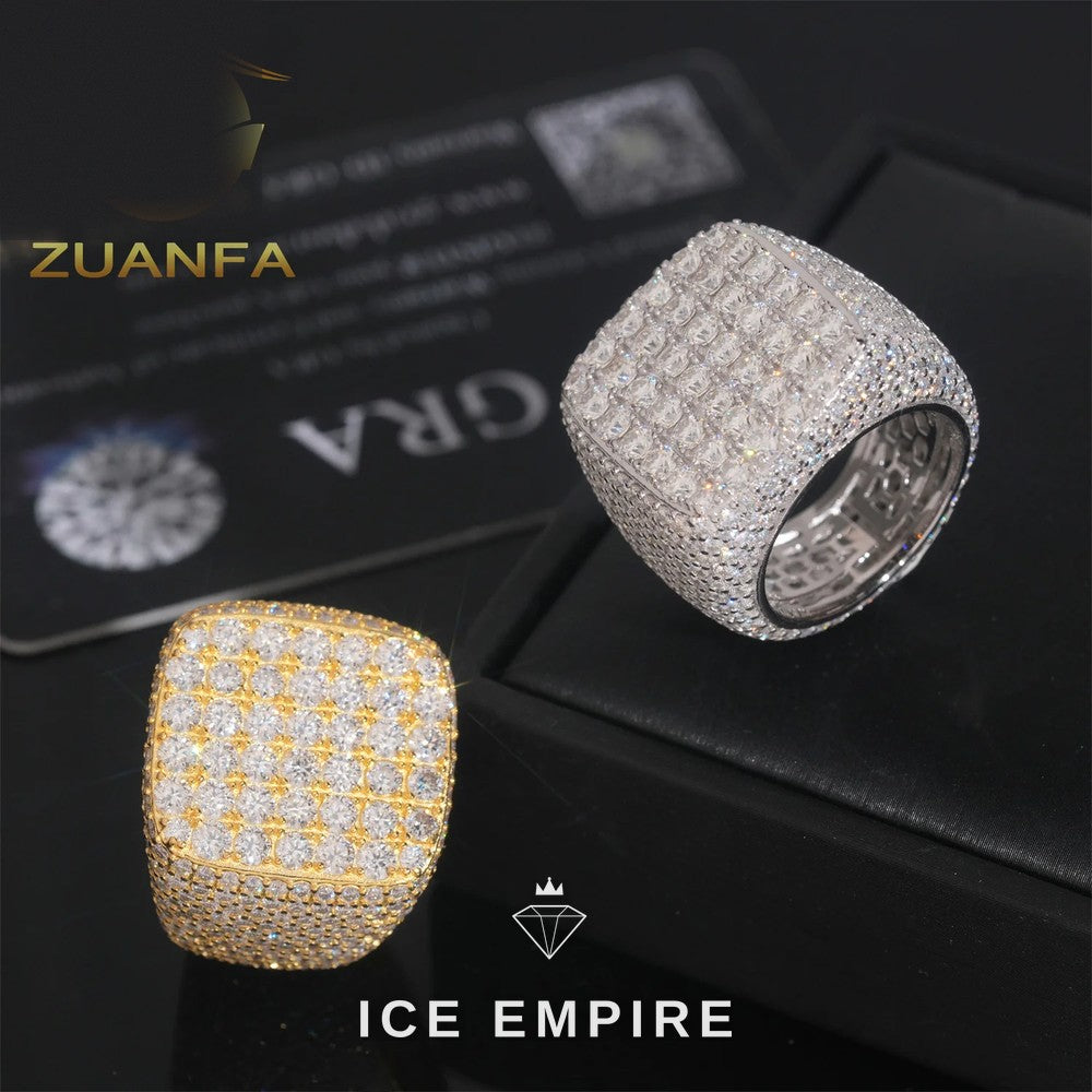 Iced Out 925 Silver Moissanite Cuban Chain
