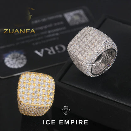 Iced Out 925 Silver Moissanite Cuban Chain