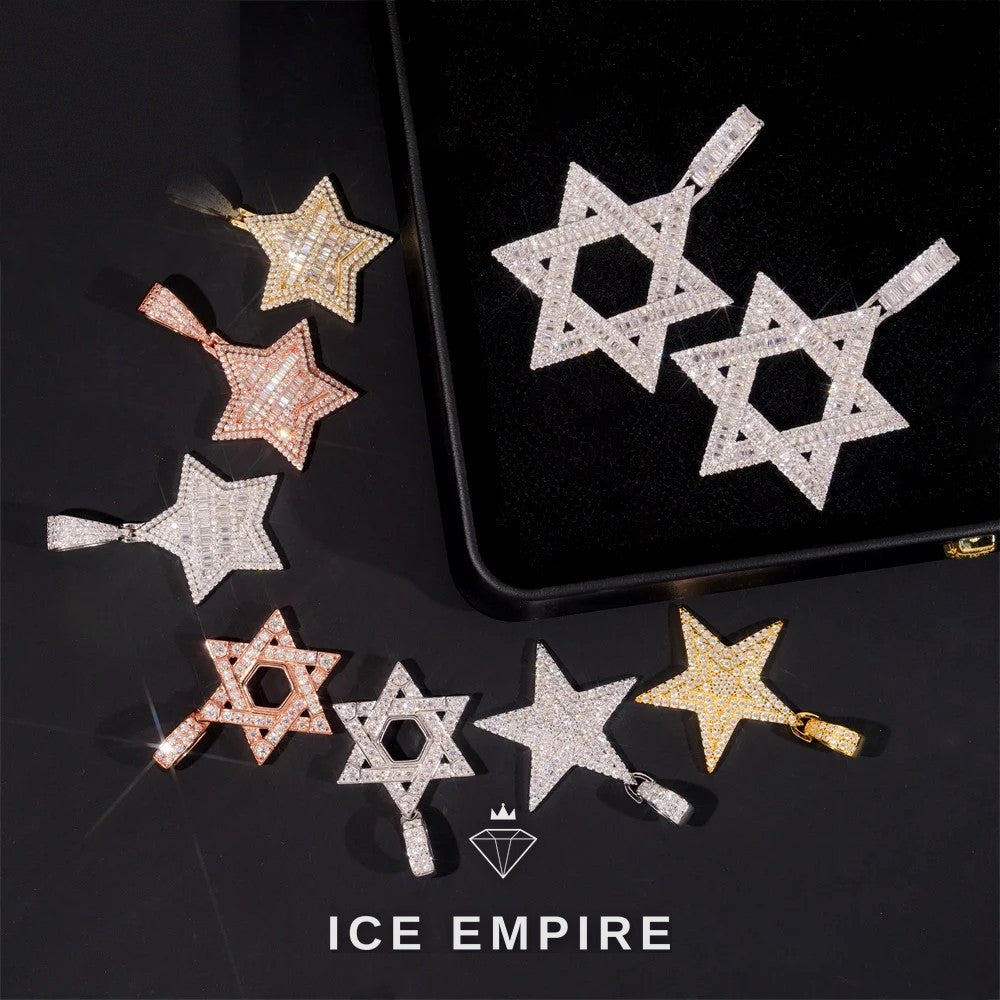 Iced Out 925 Silver Pendant