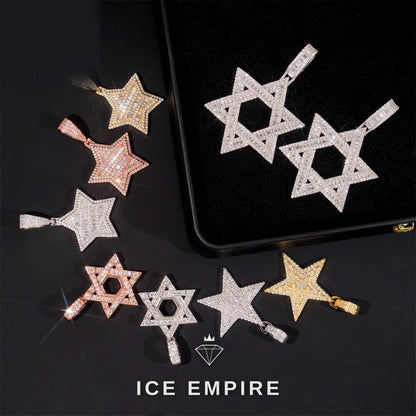 Iced Out 925 Silver Pendant