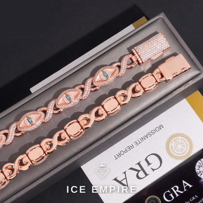 Iced Out 925 Silver Moissanite Cuban Chain