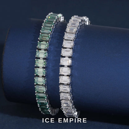 Iced Out 925 Silver Moissanite Tennis Bracelet