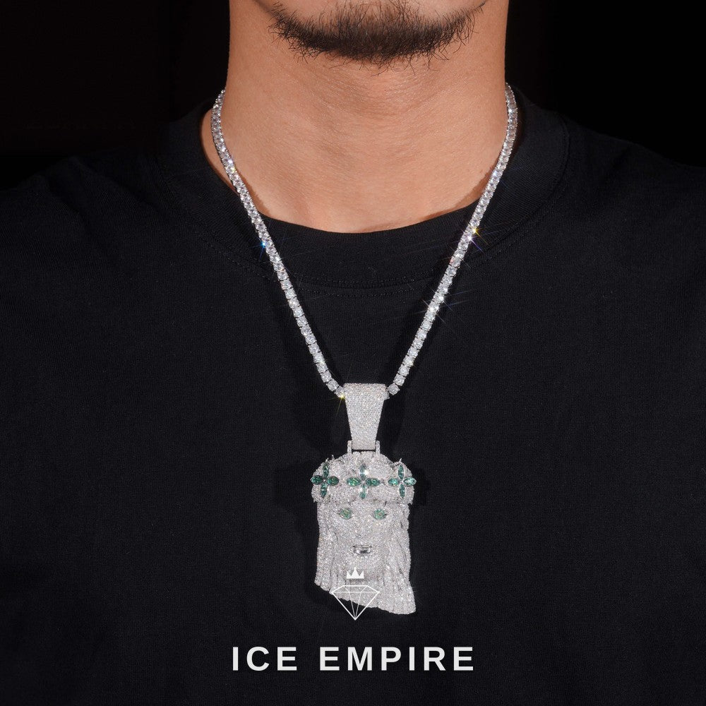 Iced Out 925 Silver Pendant