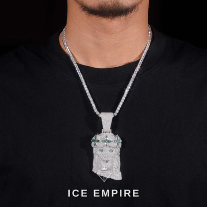 Iced Out 925 Silver Pendant