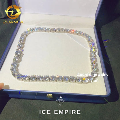 Iced Out 925 Silver Cuban Chain