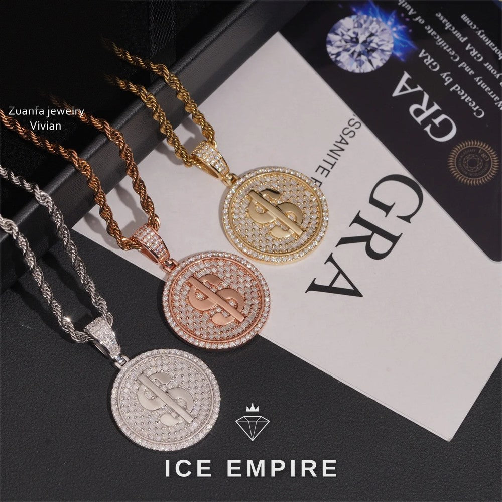Iced Out 925 Silver Moissanite Pendant