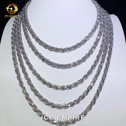 Iced Out Rose Gold Plated Moissanite Cuban Chain