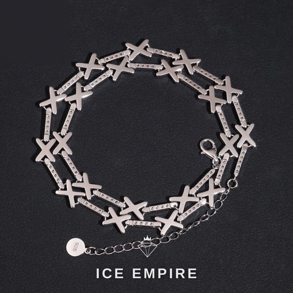 Iced Out Rose Gold Plated Moissanite Cuban Chain