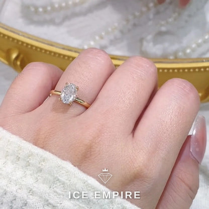 Iced Out Gold Plated Lab Grown Diamond Ring