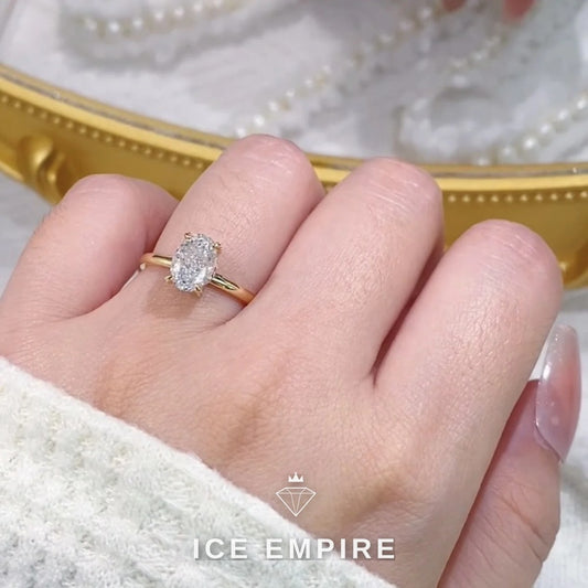 Iced Out Gold Plated Lab Grown Diamond Ring