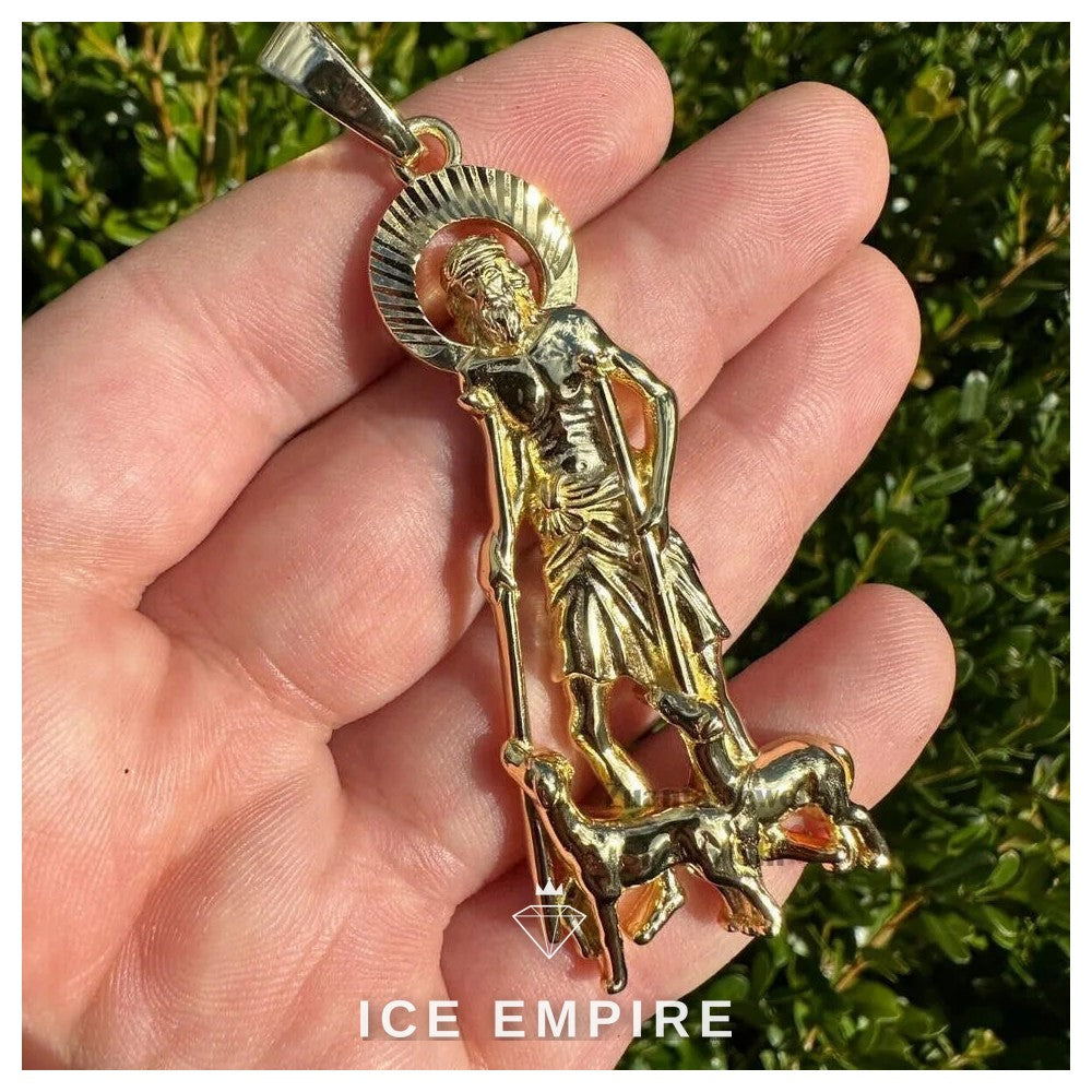 Iced Out Gold Plated Moissanite Pendant