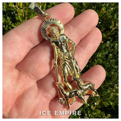 Iced Out Gold Plated Moissanite Pendant