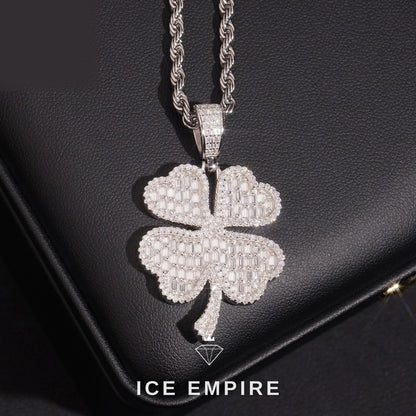 Iced Out Rose Gold Plated Moissanite Pendant