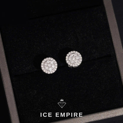 Iced Out 925 Silver Moissanite Earrings