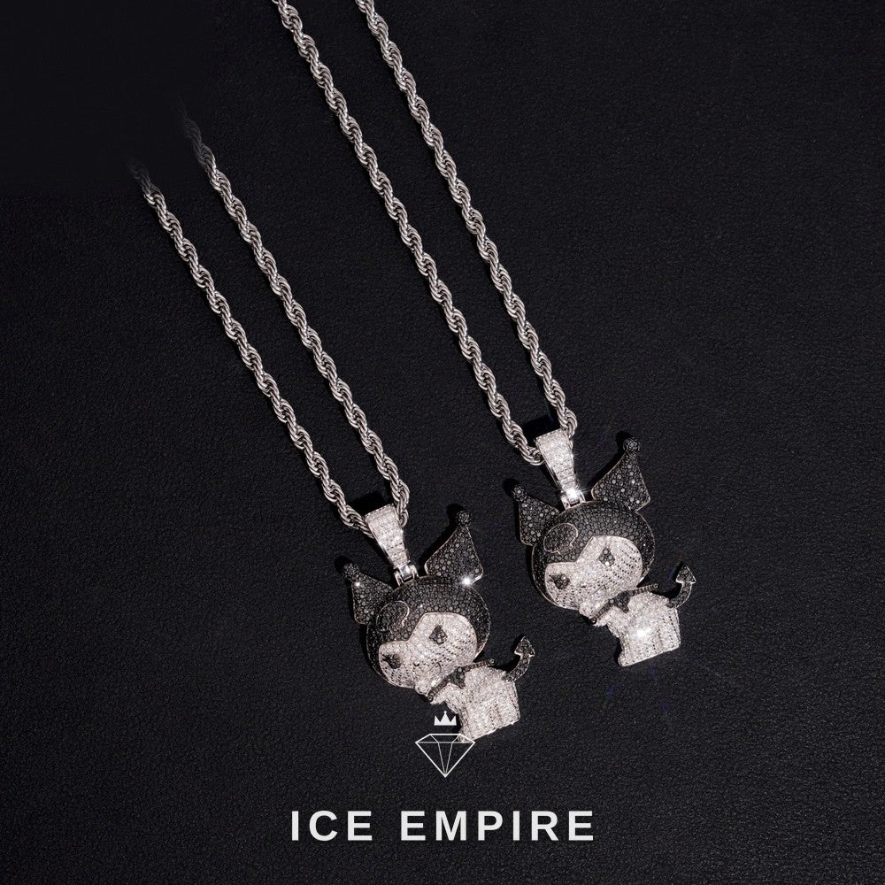 Iced Out Rose Gold Plated Moissanite Pendant