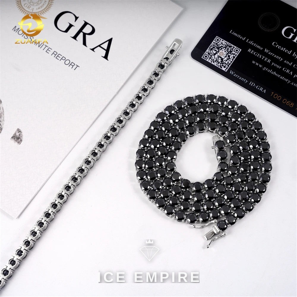 Iced Out Rose Gold Plated Moissanite Cuban Chain