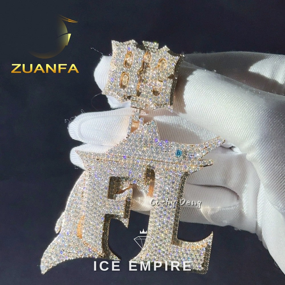 Iced Out Baguette Rose Gold Plated Cuban Chain