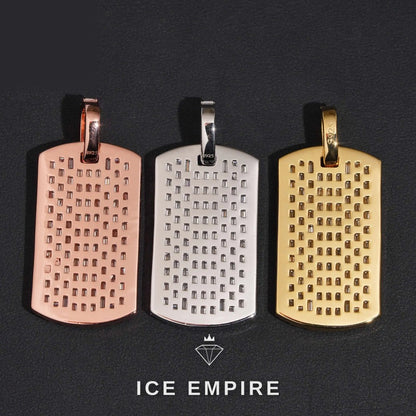 Iced Out Gold Plated Moissanite Pendant