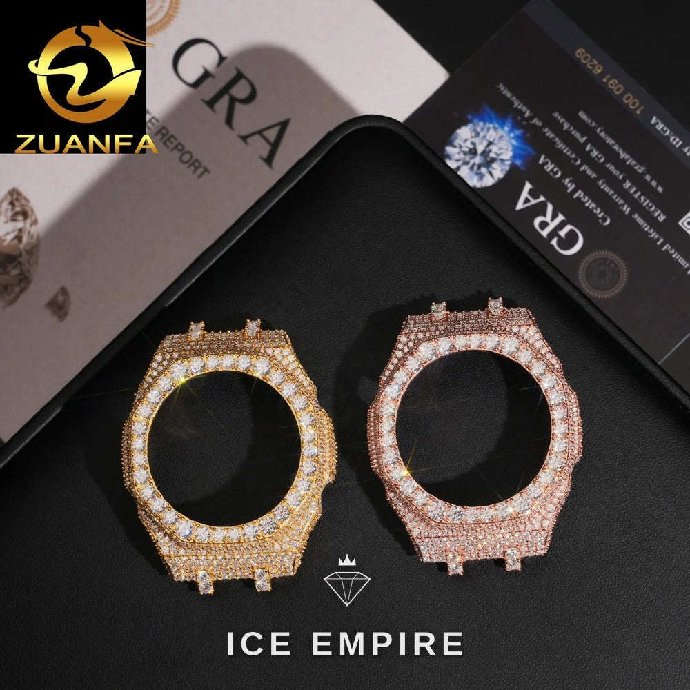 Iced Out 925 Silver Moissanite Watch