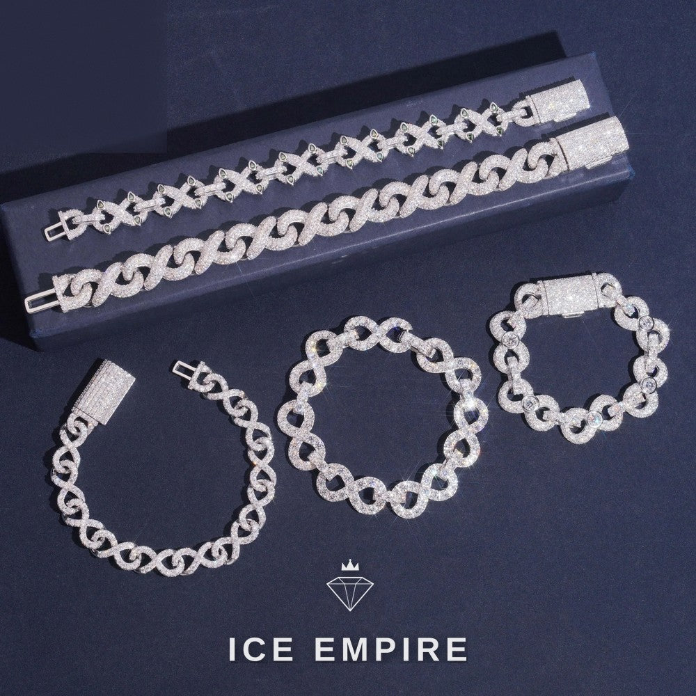 Iced Out Gold Plated Moissanite Cuban Chain
