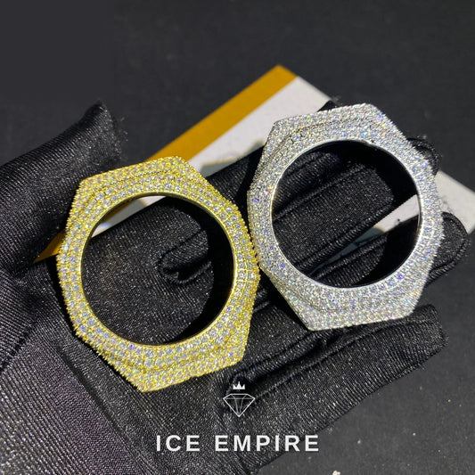 Iced Out 925 Silver Moissanite Watch