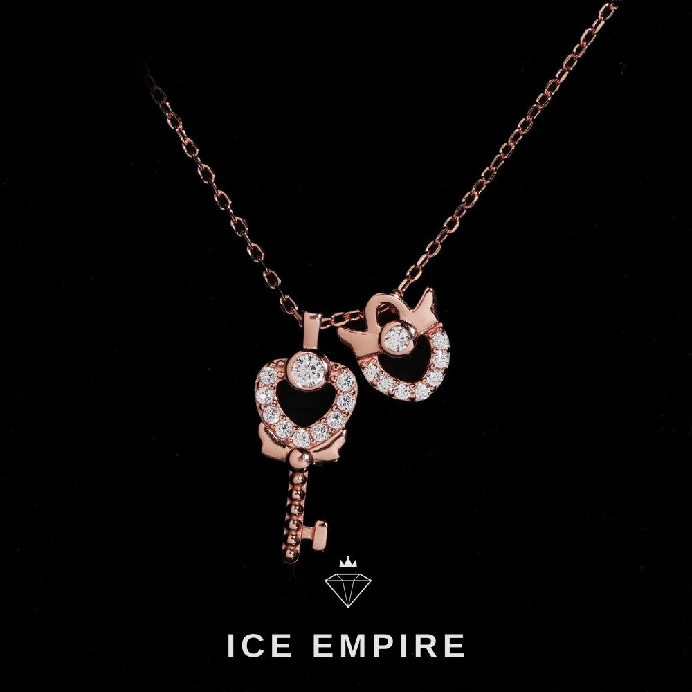 Iced Out Rose Gold Plated Cuban Chain