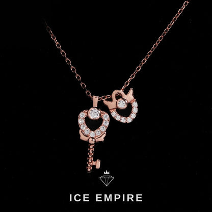 Iced Out Rose Gold Plated Cuban Chain