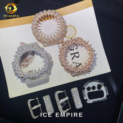 Iced Out 925 Silver Moissanite Watch