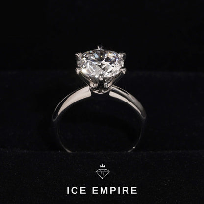 Iced Out 925 Silver Lab Grown Diamond Wedding Band