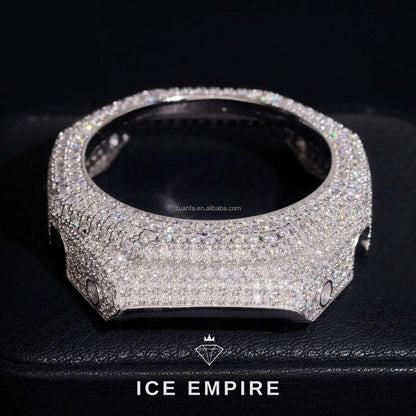 Iced Out 925 Silver Moissanite Watch