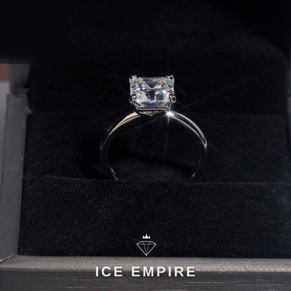 Iced Out 925 Silver Moissanite Wedding Band