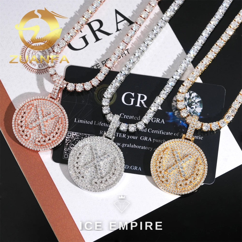 Iced Out Rose Gold Plated Pendant