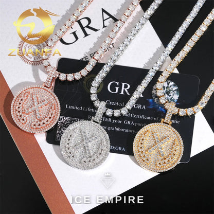 Iced Out Rose Gold Plated Pendant