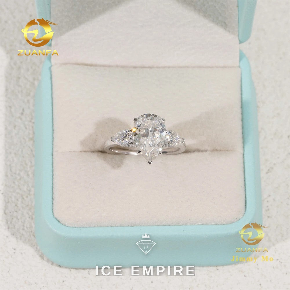 Iced Out 14K Gold Lab Grown Diamond Ring