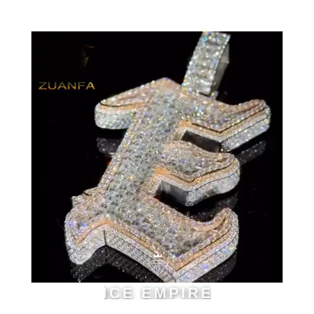 Iced Out 925 Silver Moissanite Pendant