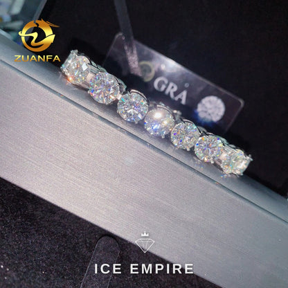 Iced Out Rose Gold Plated Moissanite Cuban Chain