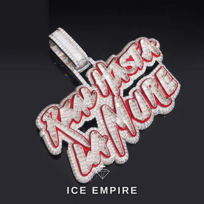 Iced Out 925 Silver Moissanite Pendant