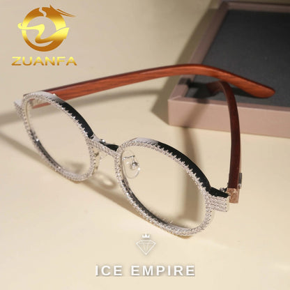 Iced Out 925 Silver Glasses