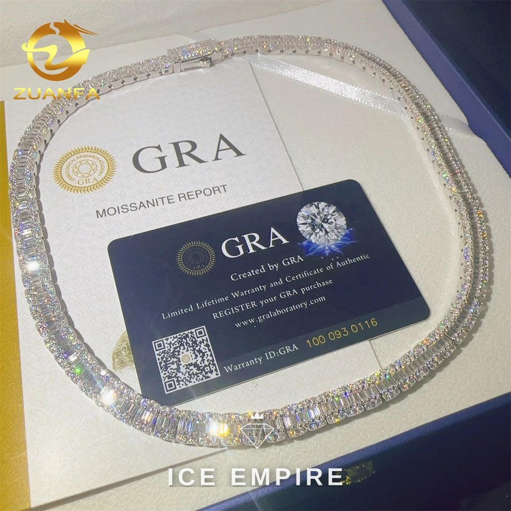 Iced Out Rose Gold Plated Moissanite Cuban Chain