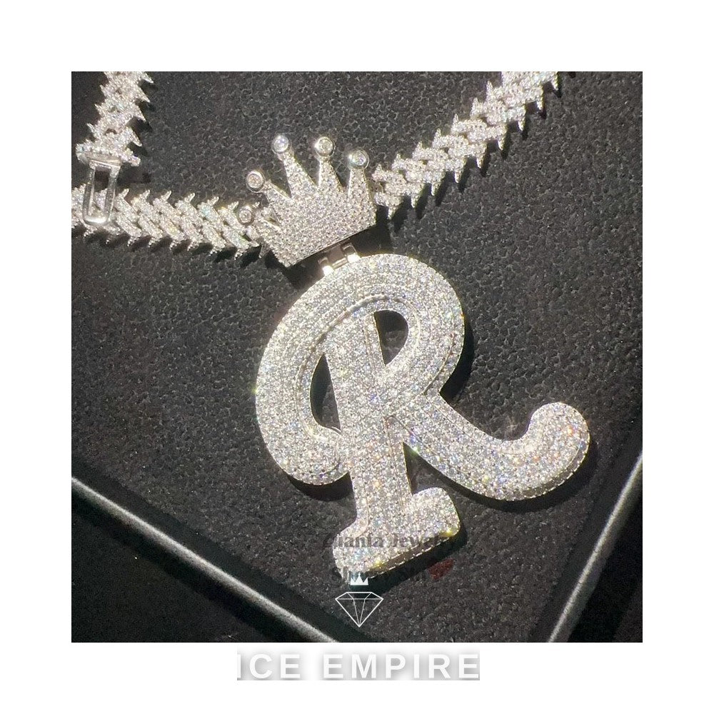 Iced Out 925 Silver Cuban Chain