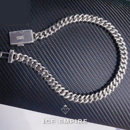 Iced Out Rose Gold Plated Moissanite Cuban Chain