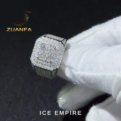 Iced Out 925 Silver Moissanite Cuban Chain