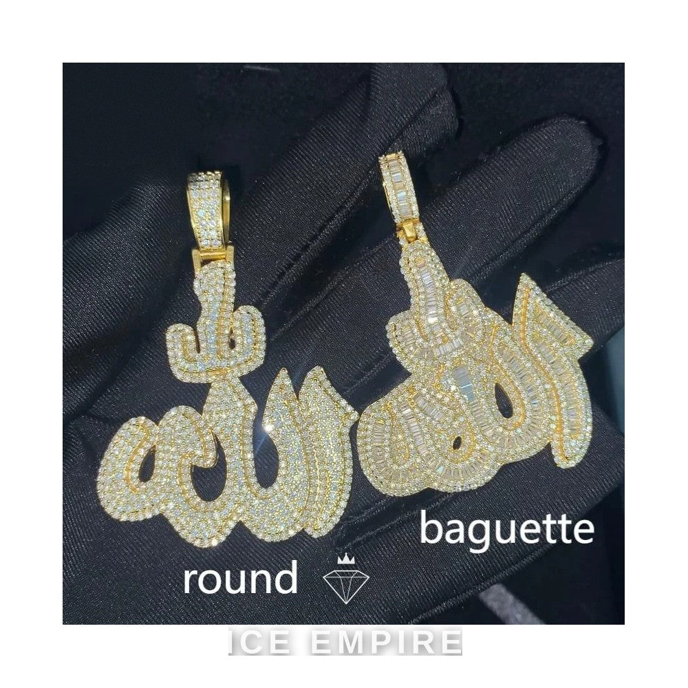 Iced Out 925 Silver Moissanite Pendant