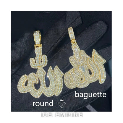 Iced Out 925 Silver Moissanite Pendant