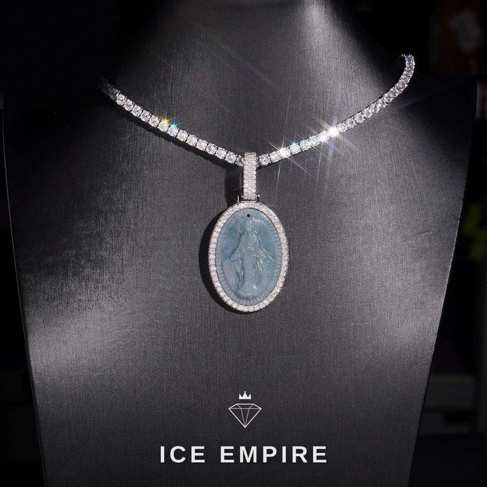 Iced Out 925 Silver Moissanite Pendant