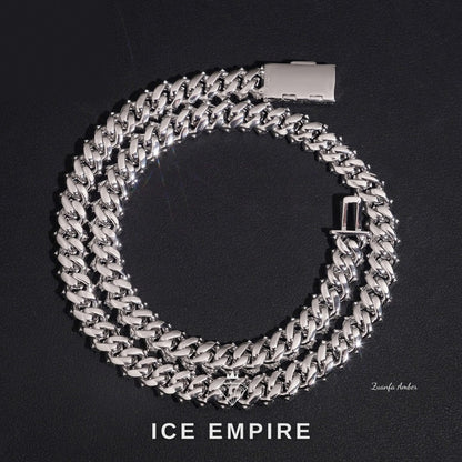 Iced Out 14K Gold Lab Grown Diamond Cuban Chain
