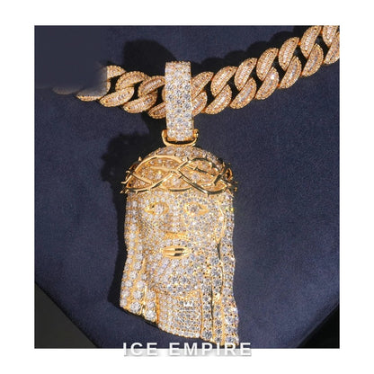 Iced Out 925 Silver Moissanite Pendant