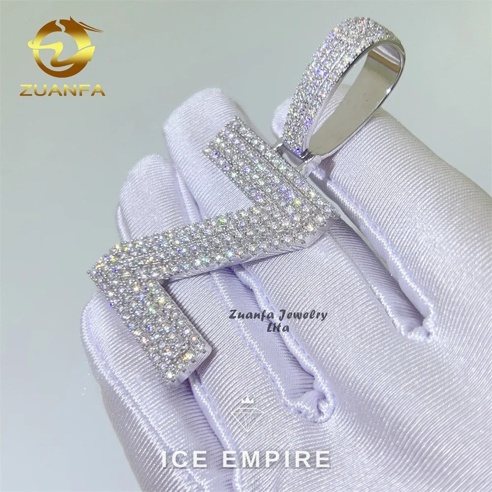 Iced Out 925 Silver Pendant